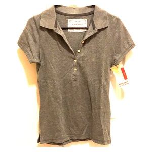 Mossimo short‎ sleeve women’s polo grey size M